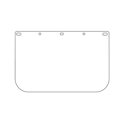 Clear Face Shield Lens - 8" x 15.5"