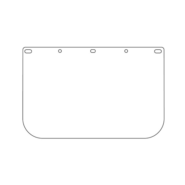 Clear Face Shield Lens - 8" x 15.5"