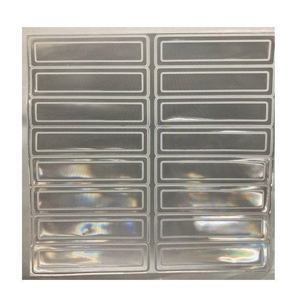 Dyna-Lite™ Reflective Kit for Hard Hats - Silver - 1" x 4" (16/pkg)