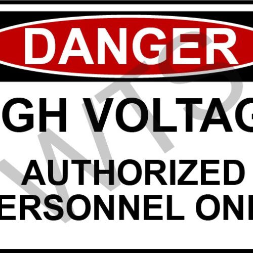 Danger Sign - High Voltage
