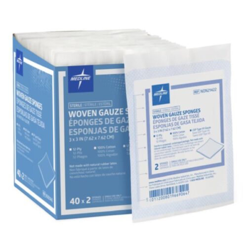 Sterile Gauze Dressing  (3"X3") - 12ply - (80/Box)