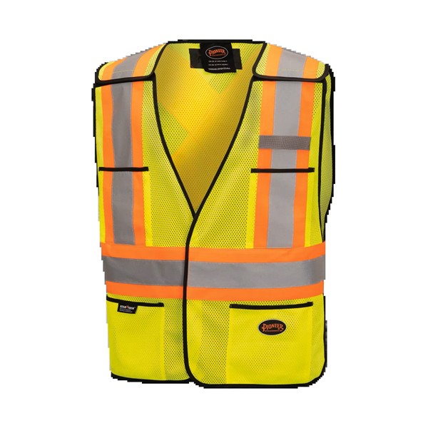 Hi-Vis Poly Mesh Safety Vest -Yellow/Green - O/S