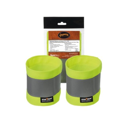 Reflective Arm Bands - YLW/GRN - 4″ X 14″