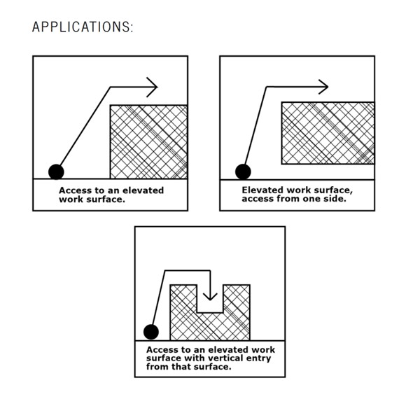 Para Stair Assembly - Handrails Both Sides - Wide -12 Steps