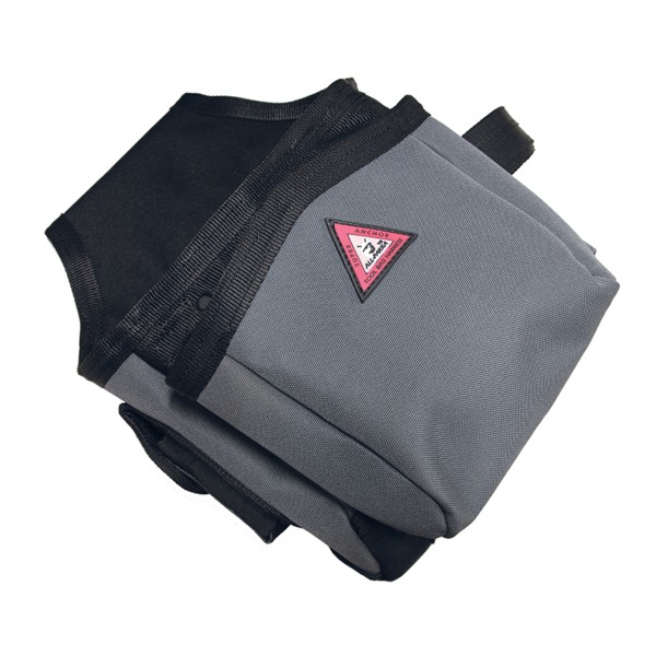 Heavy Duty Tool Bag for Harness - Black/Gray - 2-Pouch