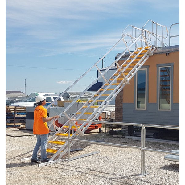 Para Stair Assembly - Handrails Both Sides - Narrow -12 Steps