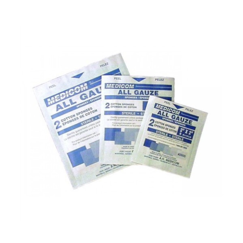 Sterile Gauze Dressing (2"X2") - 12ply - (100/Box)
