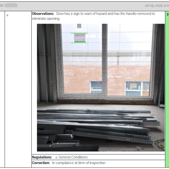 Inspection Observation_In compliance